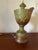 Ceramic Large Bronze-Green Ceramic Lamp, 1950s For Sale - Image 7 of 18