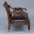 English Regency Carved Mahogany and Leather Library Armchair For Sale - Image 4 of 10