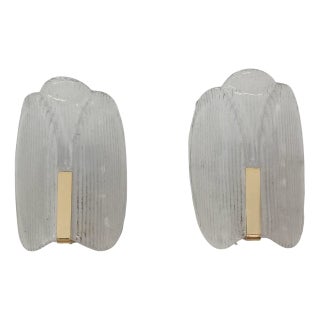 Wall Sconces by Carl Fagerlund for Orrefors, 1970s, Set of 2 For Sale