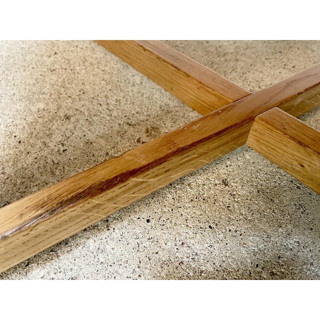 Italian Oak Model Gray 24 Armchair with Leather Cushion by Paola Navone for Gervasoni, 1990s For Sale - Image 16 of 18