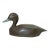 Antique Hand Carved Wood Flat Bottom Folk Art Bluebill Duck Decoy Sculpture For Sale