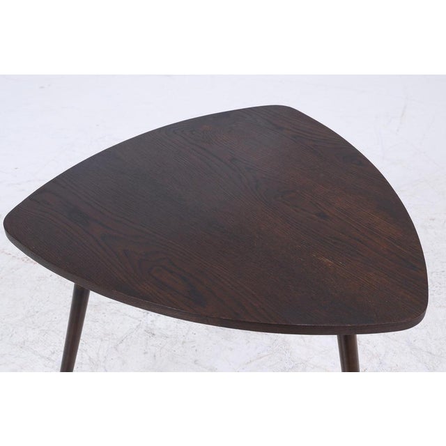 Wood Mid-Century Kidney-Shaped Plant Side Table, 1960s For Sale - Image 7 of 9
