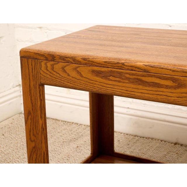 Chestnut Oak Vintage Entry-Table or Retail Display For Sale - Image 8 of 10