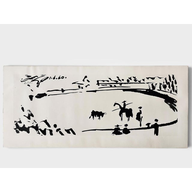 1960s Pablo Picasso, Lithography L'arena Editions Braun, 1961, Lithograph For Sale - Image 5 of 5