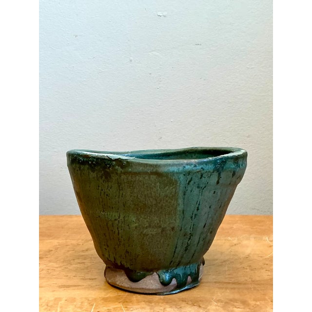 Late 20th Century Vintage Abstract Design Pottery Bowl For Sale - Image 5 of 12