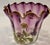 Art Deco Mont Joye Pansey Art Glass Vase For Sale - Image 3 of 6