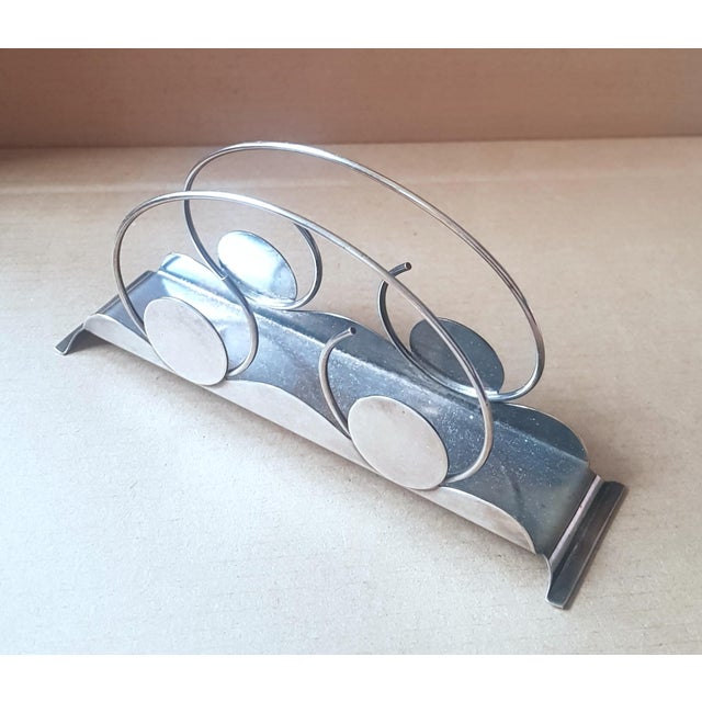 Art Deco Silver-Plated Napkin Holder from WMF For Sale - Image 4 of 4