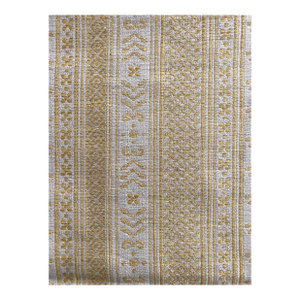 1.5 Yards of Teyssier Flores Stripe Fabric in Citrus Yellow