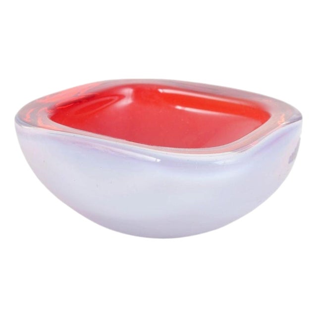 Murano Sommerso Glass Bowl, 1960s For Sale