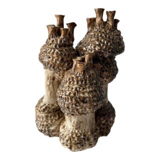 Brutalist Abstract Ceramic Sculpture For Sale