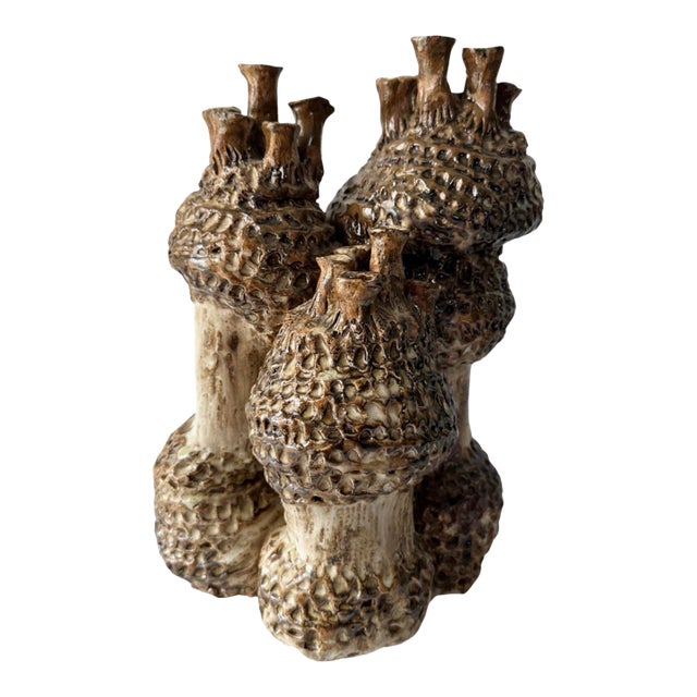 Brutalist Abstract Ceramic Sculpture For Sale