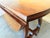 Spanish 20th Century Walnut Drop-Leaf Table with round Top and Lyre Legs For Sale - Image 9 of 18