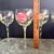 Pink Vintage Rose Balloon Wine Glasses Hand-Painted Style Pink Roses - Set of 4 For Sale - Image 8 of 8