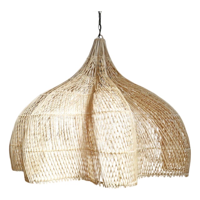 Matador Wicker Pendant Light Medium For Sale