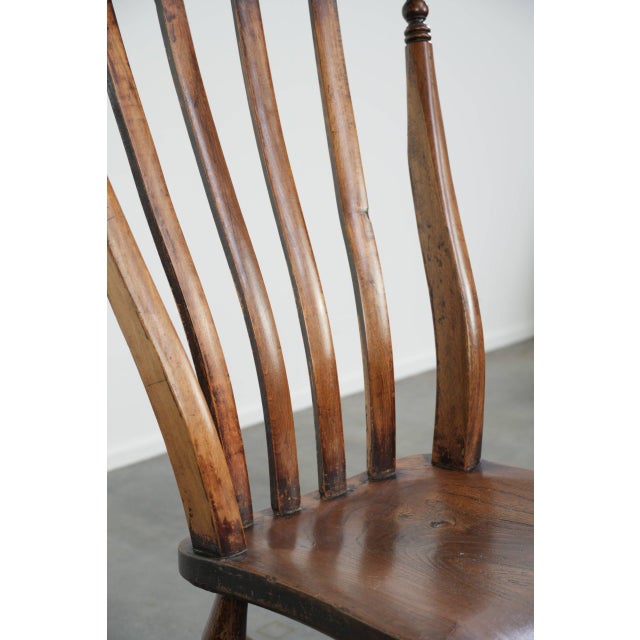 English Windsor Rocking Chair in Oak For Sale - Image 9 of 12