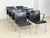 Black Conference Chairs in Black Leather, Set of 8 For Sale - Image 8 of 18