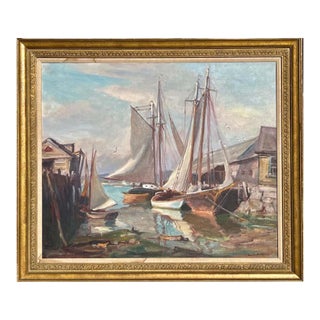 Emile Albert Gruppe “Drying The Sails” For Sale