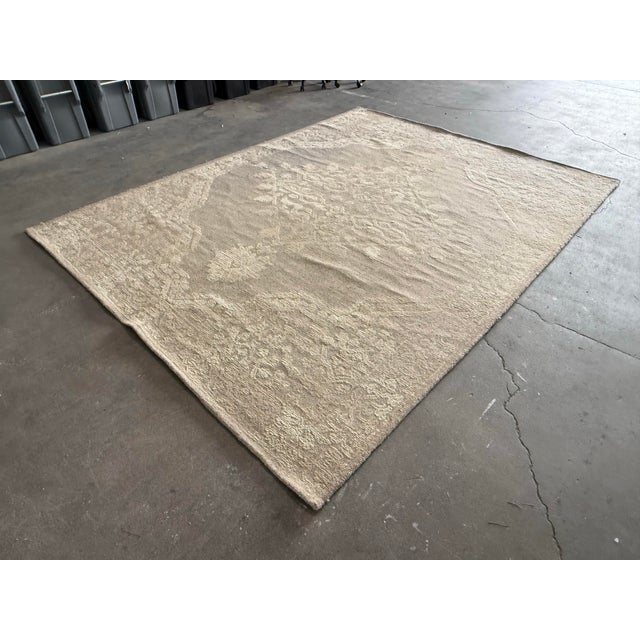 2010s 9ft 2in × 11ft11in Pottery Barn Kenley Hand-Tufted Area Rug For Sale - Image 5 of 12