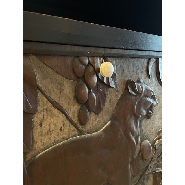 Blackened Wood Cabinet by Georges Henri Laurent, 1880s For Sale - Image 4 of 16