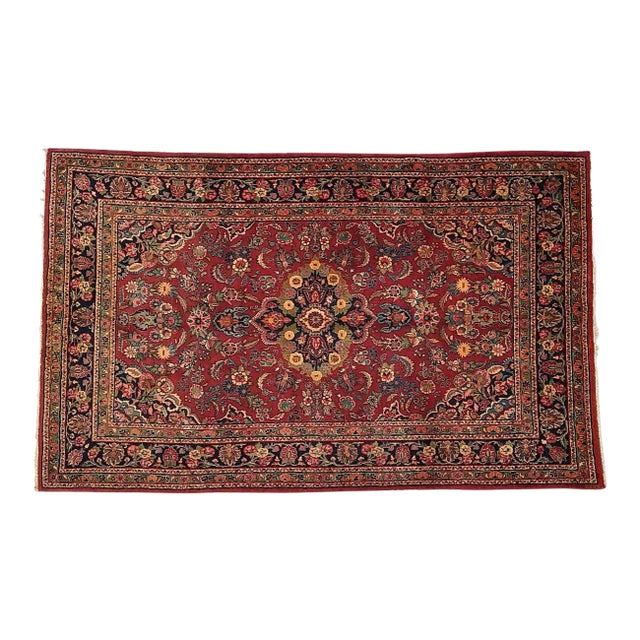 Vintage Persian Kazvin Rug For Sale