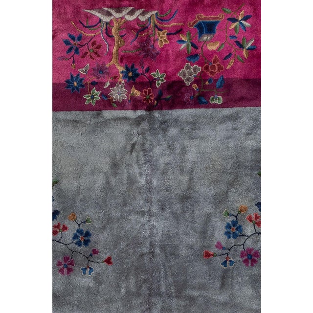 Textile Early 20th Century Zabihi Collection Palace Size Art Deco Chinese Rug - 13'2" x 22'11" For Sale - Image 7 of 12