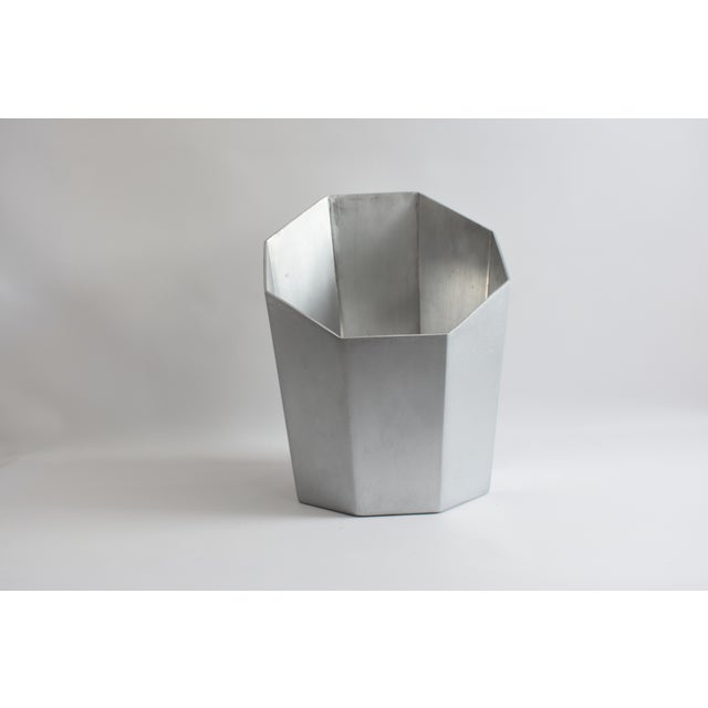 2020s Aluminum Hexagonal Planter With Backrest For Sale - Image 5 of 6
