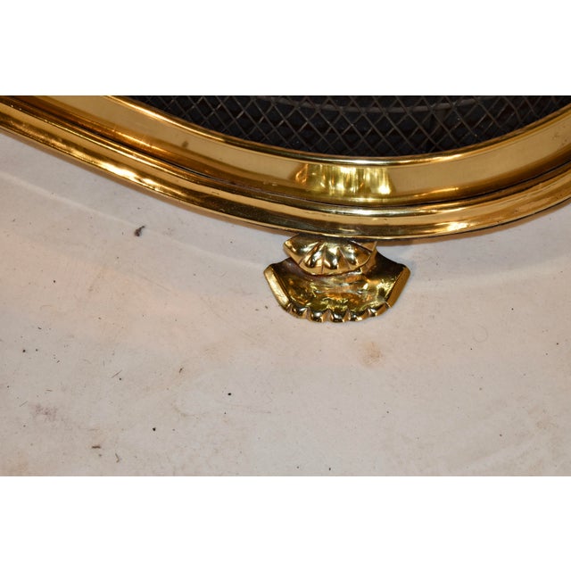 19th Century English Brass Fire Fender For Sale In Greensboro - Image 6 of 7