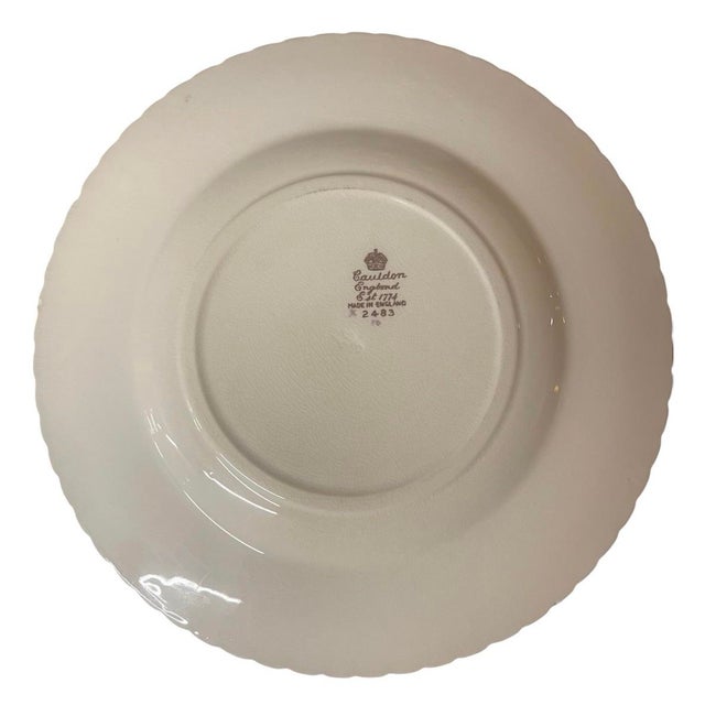 Set of 12 Antique Cauldon Ltd. England Botanical Porcelain Plates, Circa 1905–1920 For Sale In West Palm - Image 6 of 12