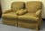 Handsome pair of traditional Sherrill club is covered in an olive green and brown tweed upholstery for a warm, welcoming...