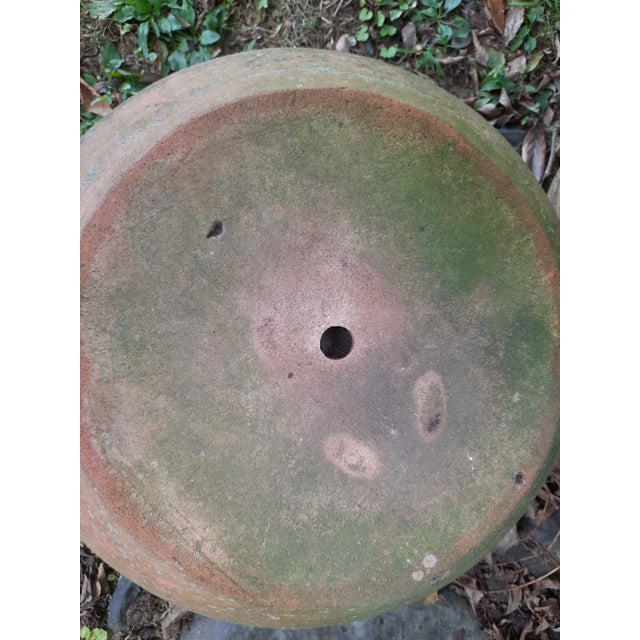 Beautiful Vintage Italian Terracotta pot. Makers Mark stamped on the outside by Enzo Zago. A "K" is also etched into the...