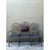 Vintage Distressed Metal and Upholstery Bench For Sale - Image 12 of 12