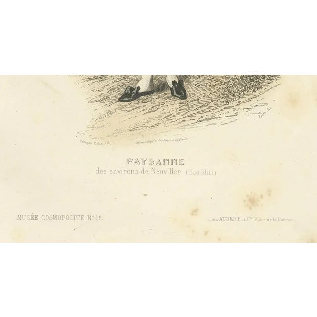 Compte-Calix, French Peasant Woman, Neuviller Bar Rhin, 1853, Print For Sale - Image 3 of 10