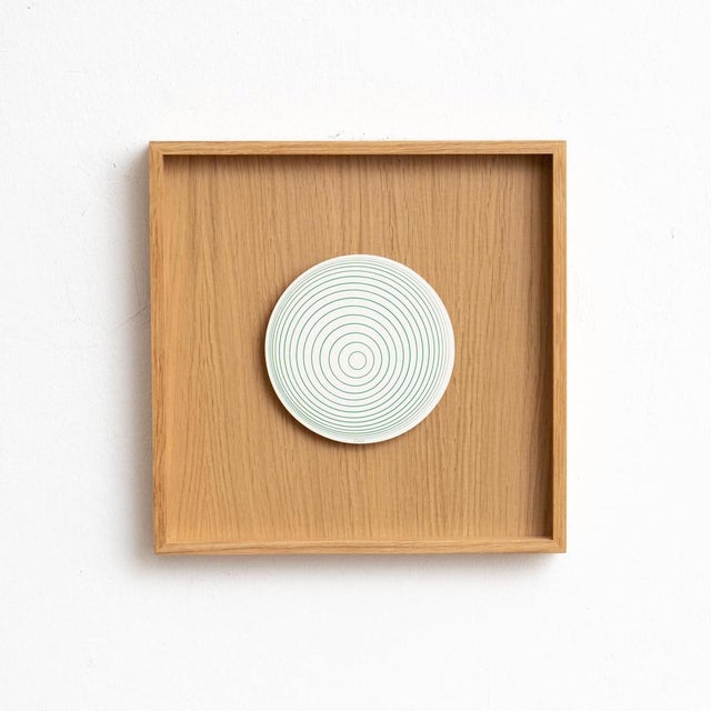 Marcel Duchamp Framed Rotorelief. Model Cerceaux in Blue and White Edited by Walther König Series 133, Germany in 1987....