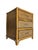 19th Century Aesthetic Movement Rattan & Woven Wicker Three Drawer Nightstand For Sale - Image 11 of 11