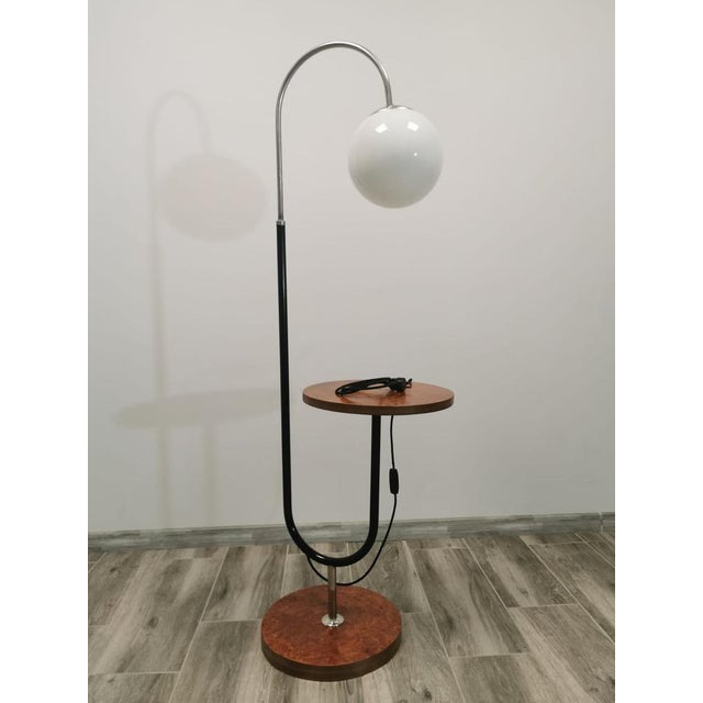 Brown Floor Lamp by Robert Slezak for Slezak Factories, 1930s For Sale - Image 8 of 18