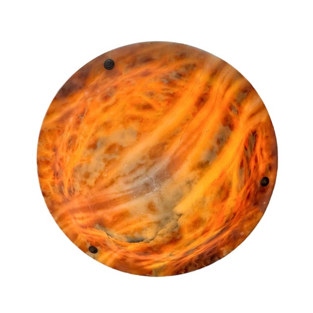 Art Nouveau Alabaster Pendant Light, 1900s For Sale - Image 6 of 9