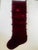 Shabby Chic 1970s Extra Large Velvet Brocade Christmas Stocking With Pockets For Sale - Image 3 of 6