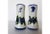 Vintage Maine potters handmade blueberries designed salt and pepper shakers. Artist signed "BS."