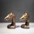 ABOUT An original pair of bronze plated horse head bookends designed by Gladys E. Brown and manufactured by Dodge Trophy...