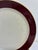 Pickard China Vintage Pickard Fine China Dinner Plates, Set of 8, Burgundy & Gold Band For Sale - Image 4 of 11