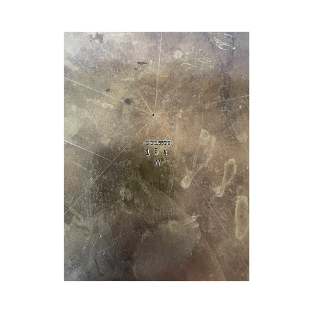 Antique Arts & Crafts German Mendelssohn Hammered Brass Tray For Sale - Image 9 of 9