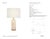AERIN by Visual Comfort Signature Lineham 16" Cordless Accent Lamp in Alabaster with Linen Shade Designer: AERIN Height:...