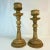 This complimentary pair of vintage Italian Hand-turned wood candle holders are from the 1970s. They are large standing...