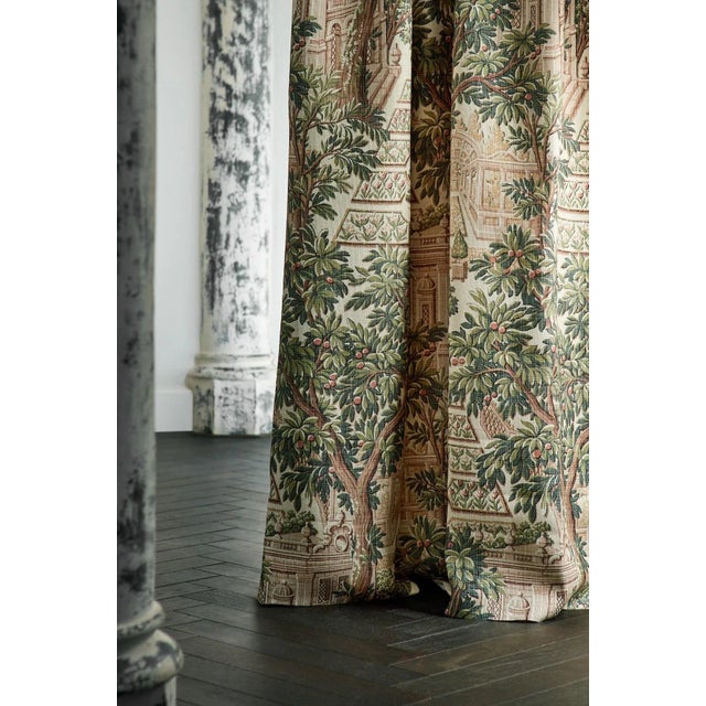 Zoffany Zoffany Italian Garden Fabric in Tuscan Pink - a Sample For Sale - Image 4 of 4