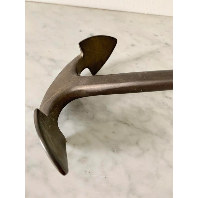 Vintage Brass Anchor Paperweight For Sale In South Bend - Image 6 of 9