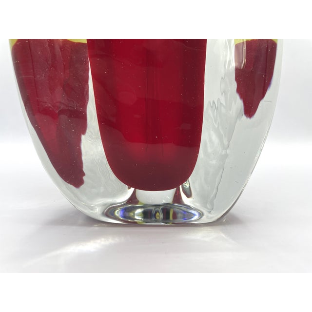 1990s Fasce Sommerso Vase by Fulvio Bianconi for Venini, 1998 For Sale - Image 5 of 7