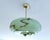 Modern Art Deco Pendant Light in Green Marble Glass, 1930s For Sale - Image 3 of 18