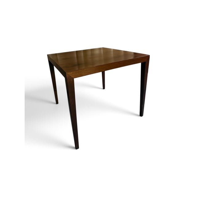 Square Rosewood Side Table by Severin Hansen for Haslev Møbelfabrik, Denmark, 1960s For Sale - Image 6 of 6