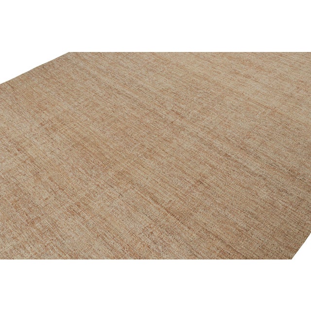 Rug & Kilim’s Contemporary Jute Kilim in Beige-Brown For Sale In New York - Image 6 of 7