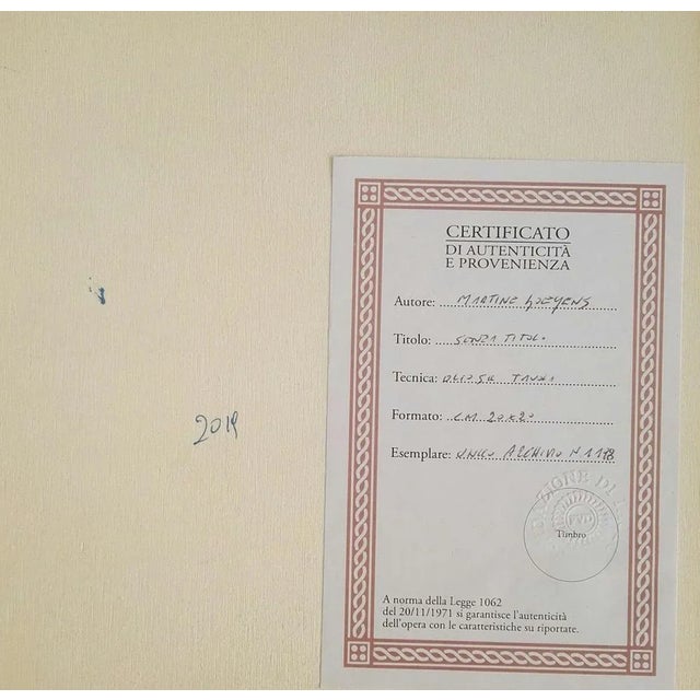 Lights is a splendid contemporary artwork realized by the Belgian artist Martine Goeyens in the 21th century. Oil on...